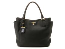 PRADA　　プラダ 　　トート/ショルダーバッグ 　　BN2435 　　ブラック　　レザー　　【436】　　2147100563696