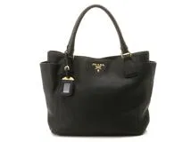 PRADA　　プラダ 　　トート/ショルダーバッグ 　　BN2435 　　ブラック　　レザー　　【436】　　2147100563696