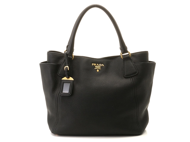 PRADA　　プラダ 　　トート/ショルダーバッグ 　　BN2435 　　ブラック　　レザー　　【436】　　2147100563696