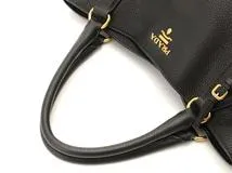 PRADA　　プラダ 　　トート/ショルダーバッグ 　　BN2435 　　ブラック　　レザー　　【436】　　2147100563696