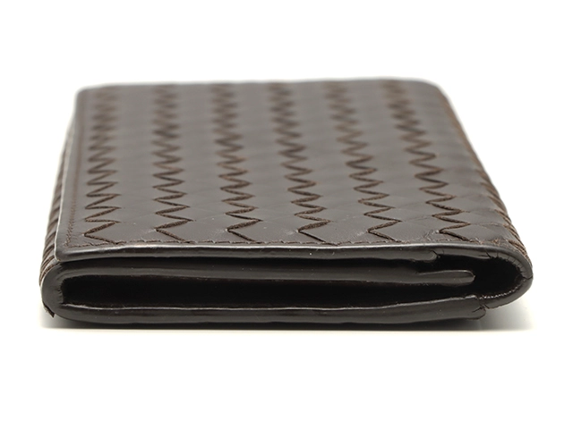 BOTTEGA VENETA ボッテガ・ヴェネタ イントレチャート 長札入れ ロングウォレット ブラウン カーフ【473】