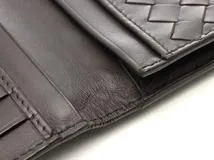 BOTTEGA VENETA ボッテガ・ヴェネタ イントレチャート 長札入れ ロングウォレット ブラウン カーフ【473】