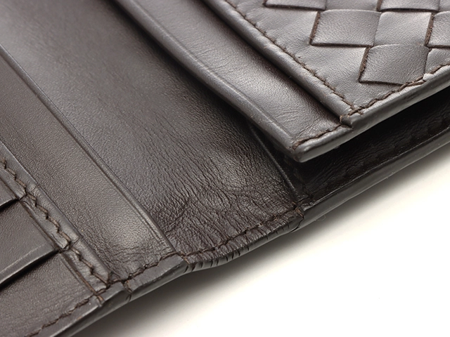 BOTTEGA VENETA ボッテガ・ヴェネタ イントレチャート 長札入れ ロングウォレット ブラウン カーフ【473】