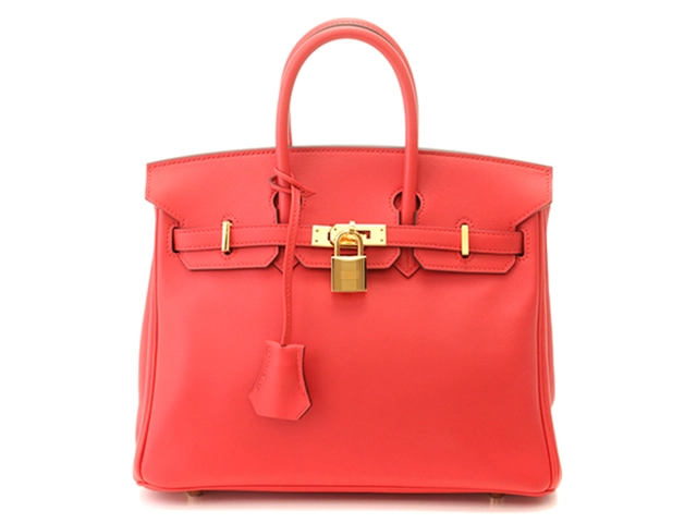 HERMES エルメス バーキン25 ルージュトマト ゴールド金具