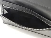 Berluti ベルルッティ 長財布 サンタル スクリットレザー ジップロングウォレット ブラック ヴェネチアレザー【473】