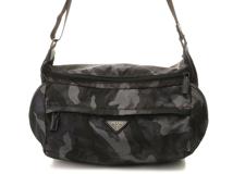 PRADA プラダ　カモフラージュ　ショルダーバッグ　ブラック／グリーン／ブルー　ナイ　VA0991　2147100565027　【437】