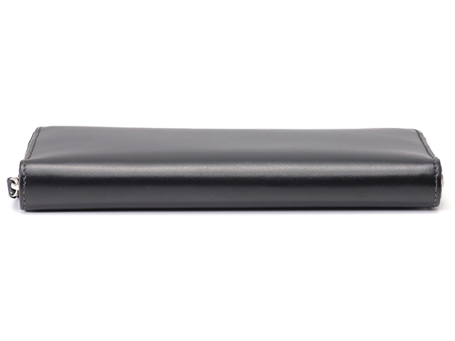 BALENCIAGA バレンシアガ　ラウンドファスナー　ナガサイフ　ブラック／ネオンイエロー　カーフ【472】2147100565485