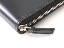 BALENCIAGA バレンシアガ　ラウンドファスナー　ナガサイフ　ブラック／ネオンイエロー　カーフ【472】2147100565485