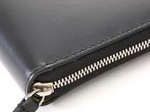 BALENCIAGA バレンシアガ　ラウンドファスナー　ナガサイフ　ブラック／ネオンイエロー　カーフ【472】2147100565485