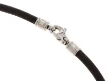 BVLGARI ブルガリ トンドサン ネックレス K18/SS/革 【430