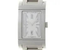 BVLGARI ブルガリ 腕時計 レッタンゴロ ホワイト SS RT45S 自動