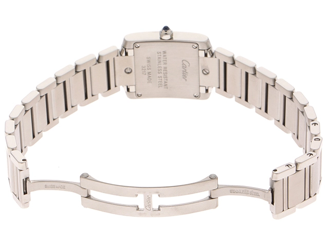 Cartier　カルティエ　タンクフランセーズSM　日本限定モデル　WE110006　クォーツ　シルバー文字盤　レーディス時計【430】2147100567243