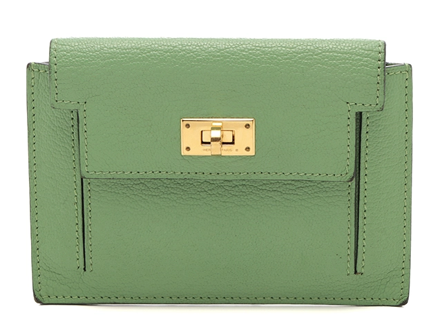 HERMES ケリーポケット コンパクト Y刻印 HERMES - HERMES / ケリーポケットコンパクト ブラック Y刻印