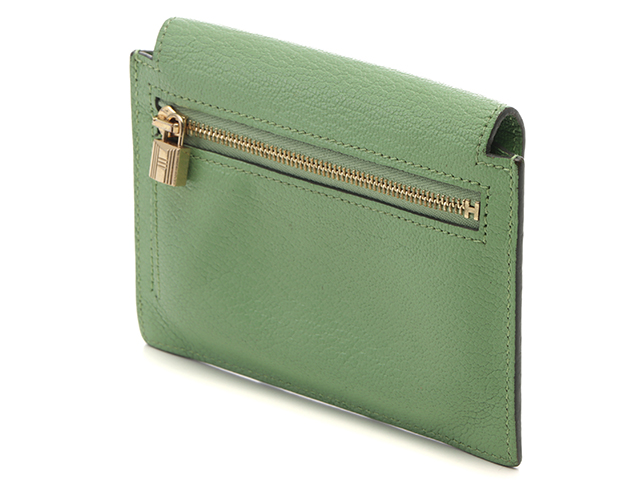 HERMES エルメス 財布 ケリーポケット コンパクト ヴェール