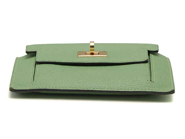 HERMES エルメス 財布 ケリーポケット コンパクト ヴェール