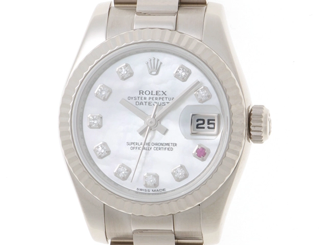 ROLEX デイトジャスト 自動巻き レディース 時計 約26mm ロレックス ROLEX デイトジャスト26 ホワイトシェル ステンレス