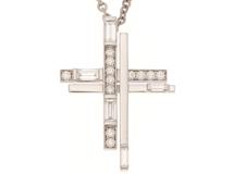 HARRY WINSTON ハリー・ウィンストン ネックレス トラフィッククロスネックレス PEDPMORFTRF プラチナ950 ダイヤモンド 2021年正規品 【472】SJ