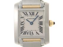 Cartier　カルティエ　タンクフランセーズSM　レディース腕時計　クォーツ　21471005684462　【205】