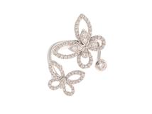 GRAFF グラフ 指輪 マルチ バタフライ シルエット ダイヤモンド リング 9号RGR753 K18ホワイトゴールド ダイヤモンド約0.70カラット 2020年正規品【472】SJ