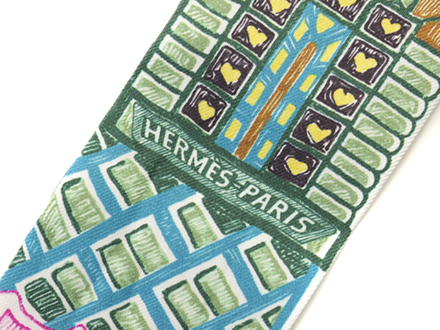 HERMES エルメス スカーフ ツイリー Super Silk Quest ジョーヌ