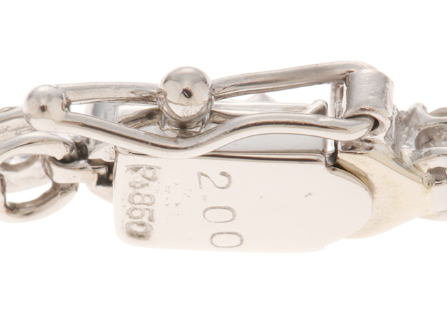 ●天然ダイヤモンドブレスレット　Pt850 プラチナ　D2.00ct 18cm 楽天市場】【jt014】ダイヤモンド ブレスレット/3.0ct/Pt850 プラチナ