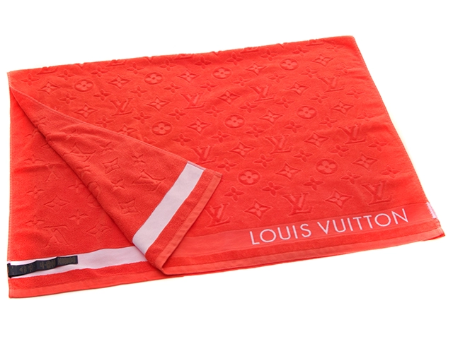 LOUIS VUITTON ルイヴィトン タオル ビーチタオル・LV バケーション コットン ポピー M78457【472】YY
