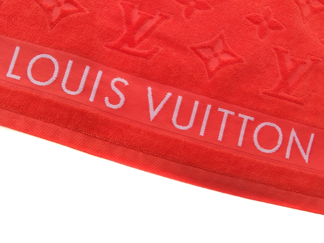 LOUIS VUITTON ルイヴィトン タオル ビーチタオル・LV バケーション コットン ポピー M78457【472】YY