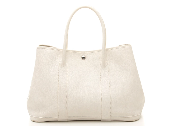HERMES エルメス トートバッグ ガーデンパーティPM ホワイト