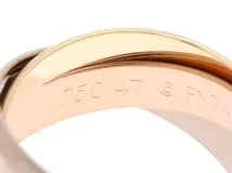 Cartier カルティエ トリニティ リング クラシックモデル B4052747 47号 K18ホワイトゴールド/イエローゴールド/ピンクゴールド【472】SJ