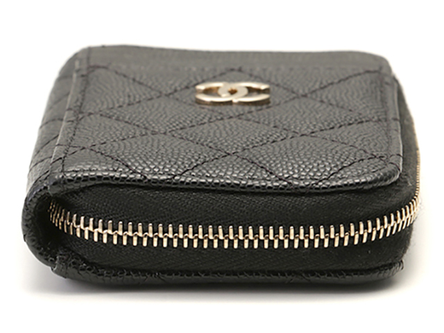 【ことみ】CHANEL マトラッセ　コインケース　ゴールド金具 シャネルコインパース 14143 黒 ゴールド金具 レディース コイン