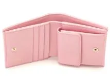 CHANEL　シャネル　ココマーク　二つ折財布　ピンク/GP キャビア　【471】IK