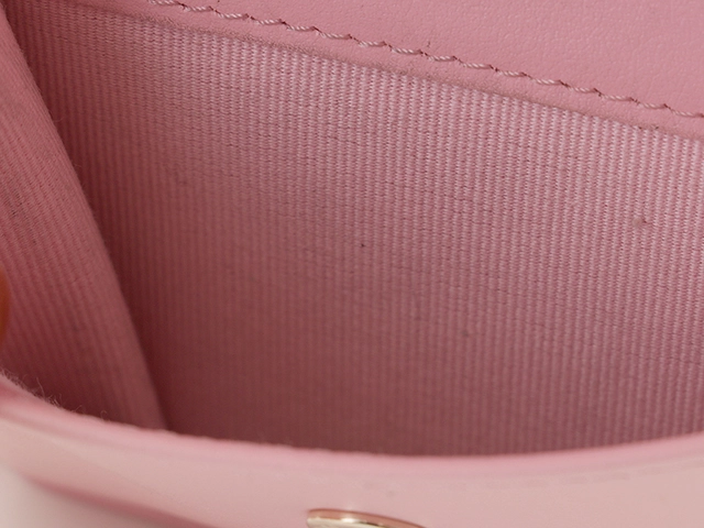 CHANEL　シャネル　ココマーク　二つ折財布　ピンク/GP キャビア　【471】IK