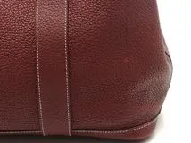 HERMES エルメス ハンドバッグ ガーデンパーティPM トートバッグ ルージュアッシュ ネゴンダ シルバー金具【473】