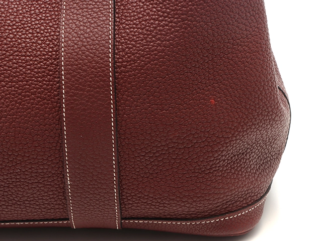 HERMES エルメス ハンドバッグ ガーデンパーティPM トートバッグ ルージュアッシュ ネゴンダ シルバー金具【473】