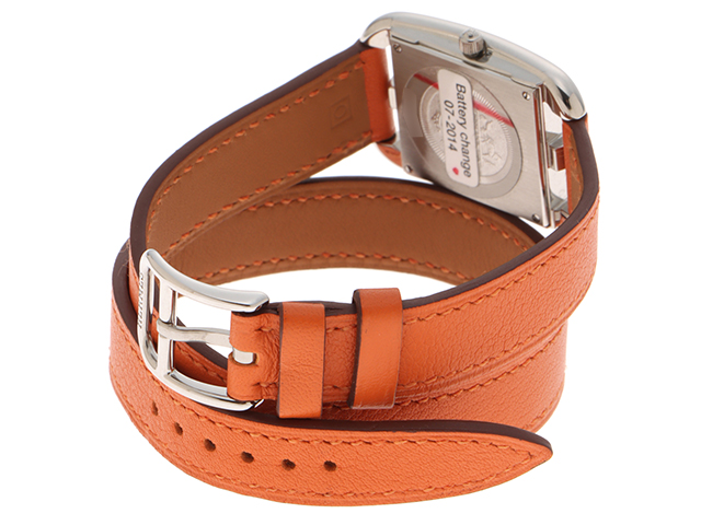 〈未使用〉HERMES ケープコッド　ストラップ　エトゥープ　レザーベルト ストラップ 《ケープコッド》 PM 31 mm ドゥブルトゥール