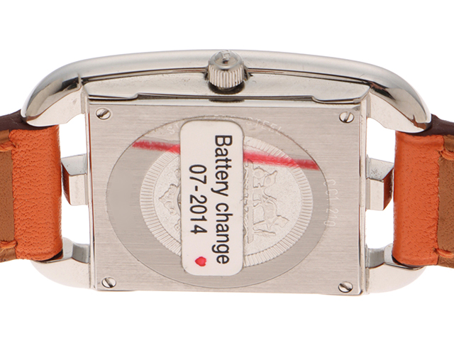 〈未使用〉HERMES ケープコッド　ストラップ　エトゥープ　レザーベルト HERMES エルメス ケープコッド Wトゥール SV925 シルバー SS