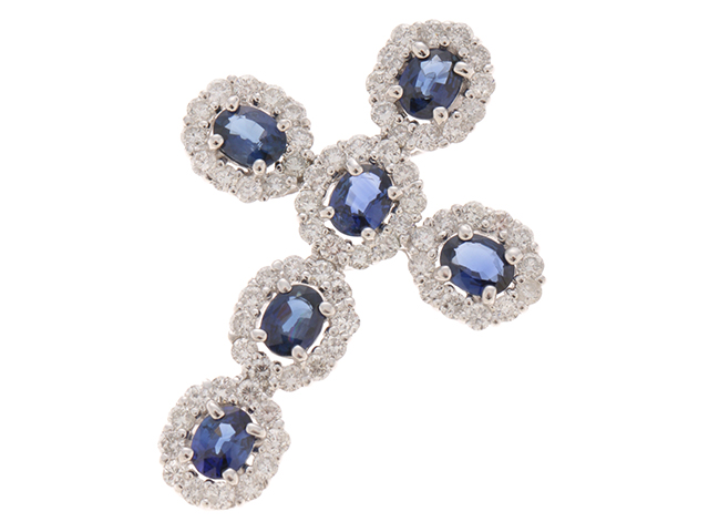 K18 メガネ 度入り サファイア ダイアモンド K18 メガネ 度入り サファイア ダイアモンド