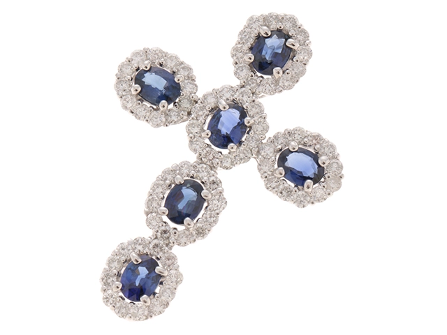 K18 メガネ 度入り サファイア ダイアモンド K18 メガネ 度入り サファイア ダイアモンド