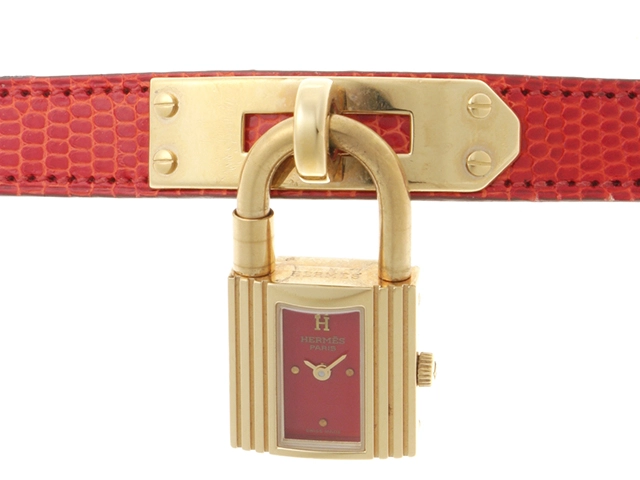 【正規品・鑑定済み】【稼働品】 HERMES ケリーウォッチ Hermes エルメス ケリーウォッチKE1.201 時計の買取実績 | 買取