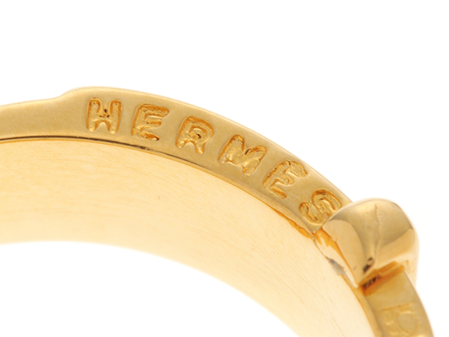 新品HERMES エルメス　ゴールド スカーフリング 付属品あり HERMES エルメス スカーフリング シェーヌダンクル ルガテ レディース