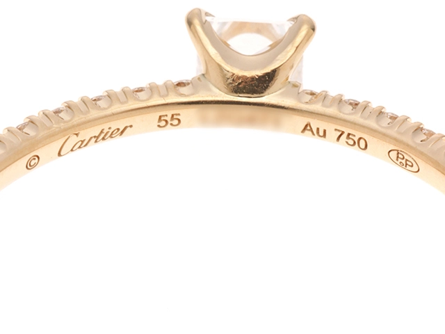 Cartier カルティエ エタンセルドゥ リング B4232948 YG/D0.21/1.4g/55号【430】2147100576597