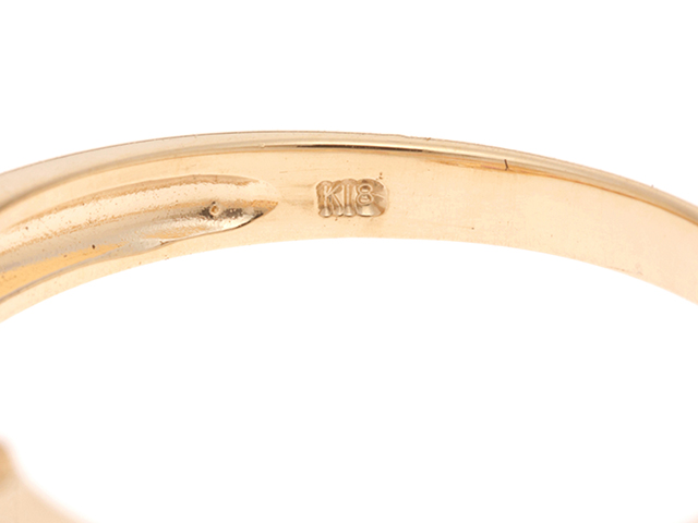 JEWELRY ジュエリー リング K18 ルビー ダイヤモンド0.13ct 約2.6g