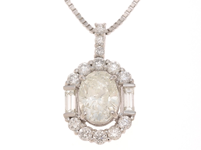 JEWELRY ジュエリー ネックレス プラチナ トップPT900/チェーンPT850