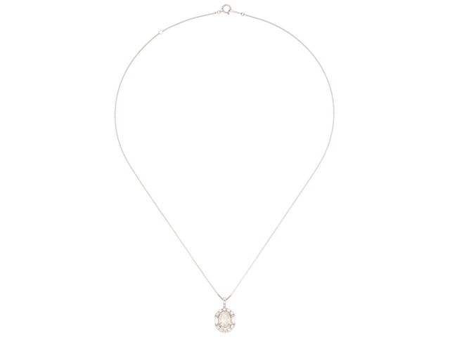 JEWELRY　ジュエリー　ネックレス　プラチナ　トップPT900/チェーンPT850　ダイヤモンド1.005ct/0.40ct　約4.2g　2147100577525【207】