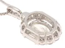 JEWELRY　ジュエリー　ネックレス　プラチナ　トップPT900/チェーンPT850　ダイヤモンド1.005ct/0.40ct　約4.2g　2147100577525【207】