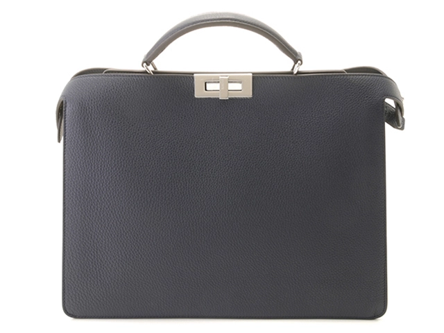 Fendi フェンディ ピーカブー アイシーユー ミディアム ネイビー