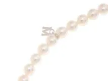 MIKIMOTO ミキモト パール ネックレス K18 ホワイトゴールド 21.7g