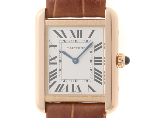 Cartier カルティエ 腕時計 タンクソロ SM W5200024 K18ローズ