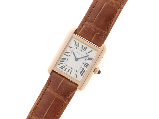 Cartier カルティエ 腕時計 タンクソロ SM W5200024 K18ローズゴールド