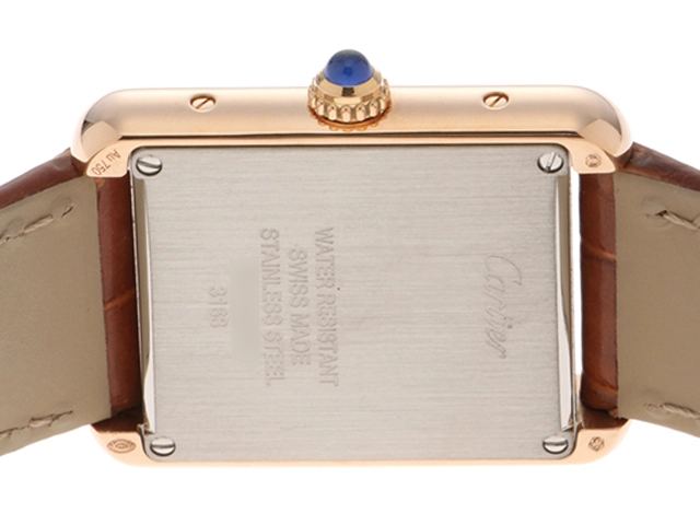 Cartier カルティエ 腕時計 タンクソロ SM W5200024 K18ローズゴールド/ステンレス/アリゲーター ホワイト文字盤 クォーツ【472】SJ